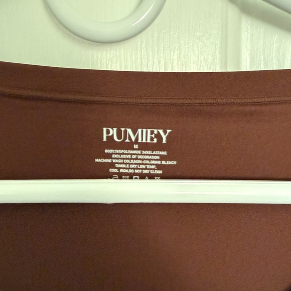 NWT PUMIEY Scoop Neck Long Sleeve Top - Picture 3 of 4